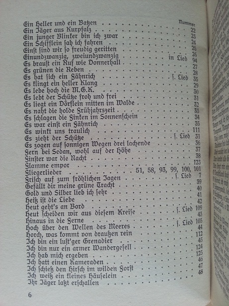 Liederbuch der Wehrmacht 1935 