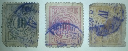 Briefmarken Neue Berliner Omnibus- u. Packetfahrt Actien-Ges. 