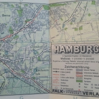 Hamburg 1946 - ein FALK-Stadtplan